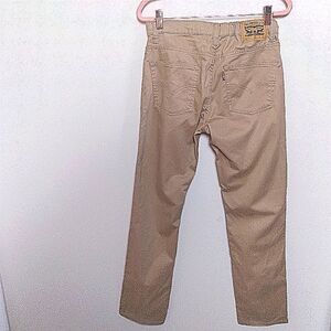 Levi's Men's 511 Slim Khaki Tan Adjustable Waist Casual Pants Size 29 x 31